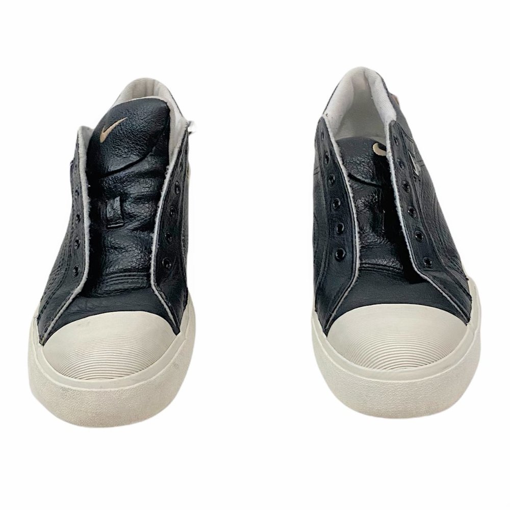 Nike Black Leather Casual Sneakers Shoes